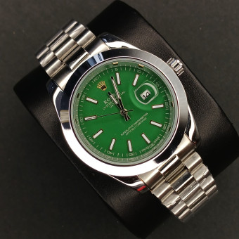 رولکس مردانه کد(7044) نقره ای صفحه سبز