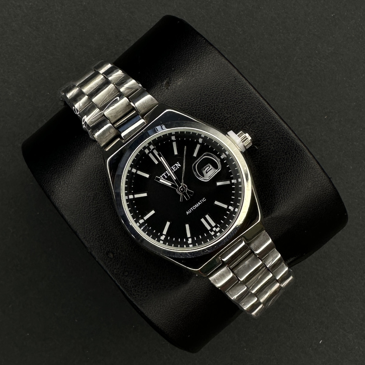 ست سیتیزن کد(7054) نقره ای صفحه مشکی