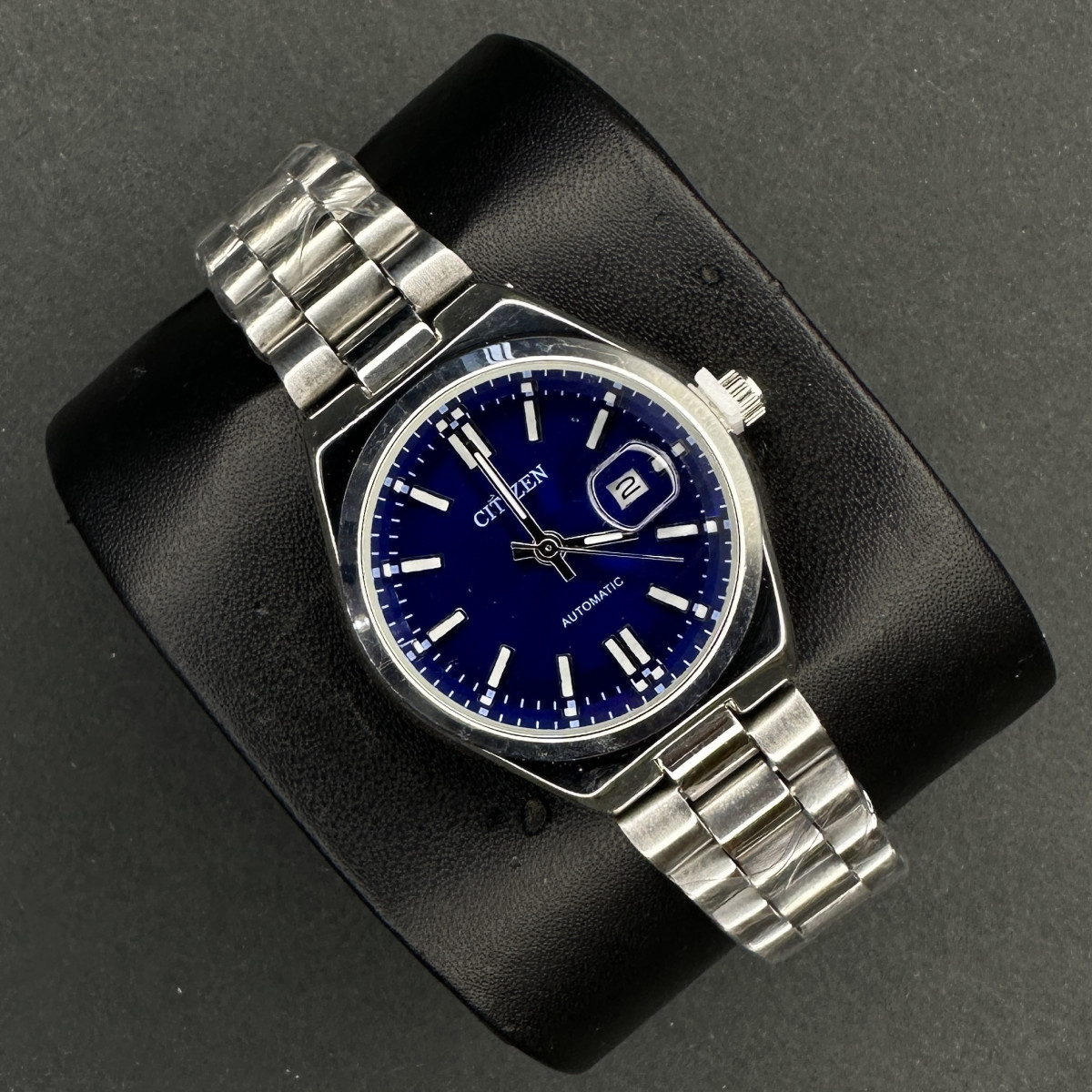 ست سیتیزن کد(7056) نقره ای صفحه سرمه ای