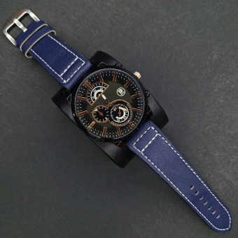 اسپرت مردانه کد(7111) بند سرمه ای/صفحه مشکی/ شیشه رفلکس