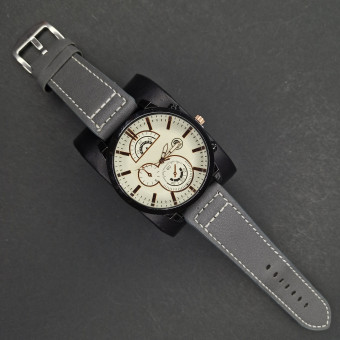 اسپرت مردانه کد(7117) بند طوسی/صفحه سفید/ شیشه رفلکس