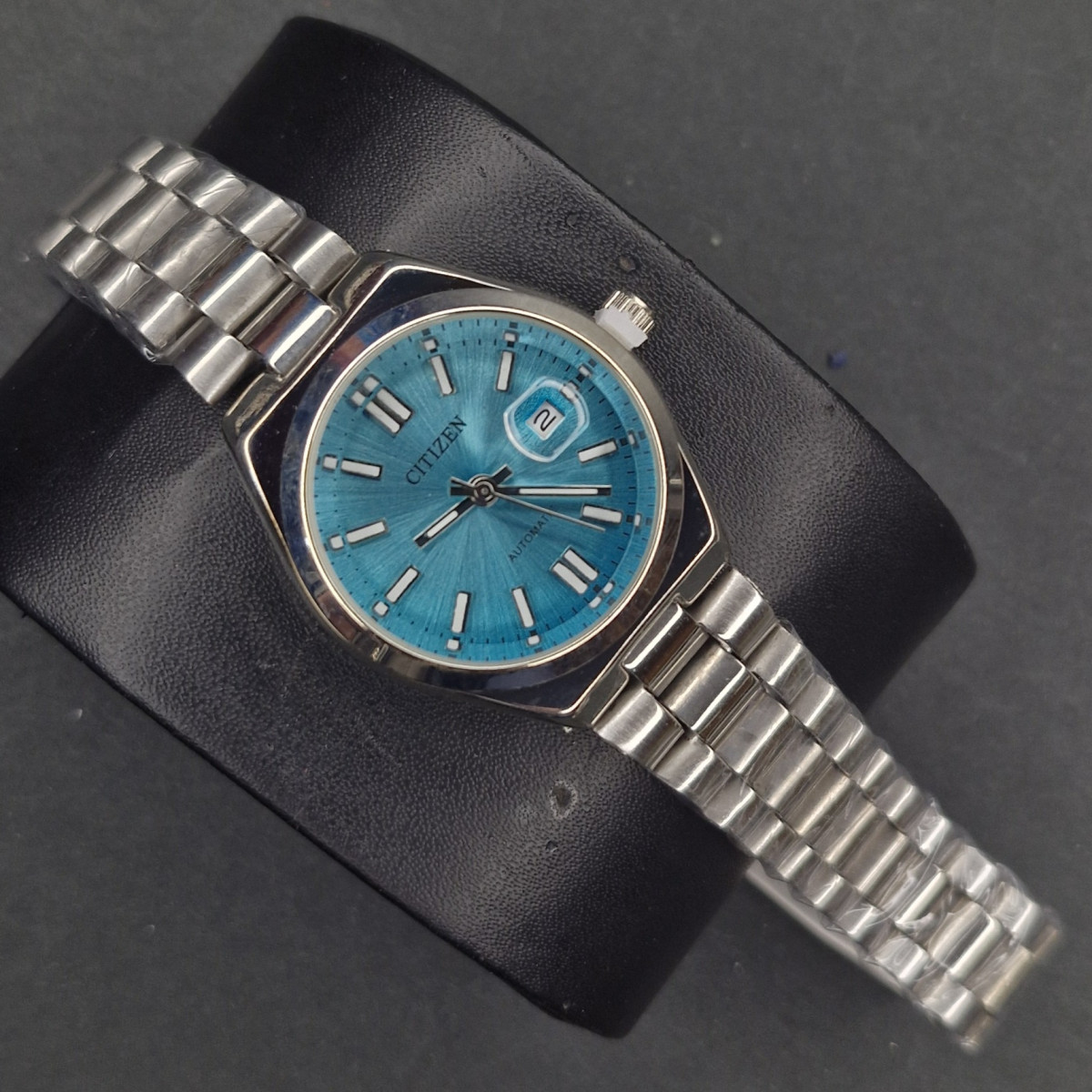 ست سیتیزن کد(7120) نقره ای صفحه آبی کمرنگ