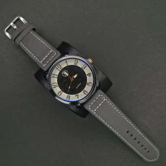 اسپرت مردانه کد(7129) بند طوسی/صفحه مشکی/ شیشه رفلکس