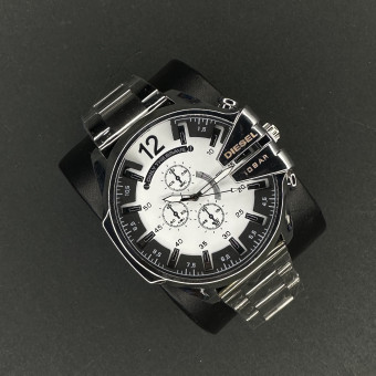 دیزل شاخدار کد (7162) بند نقره ای داخل سفید