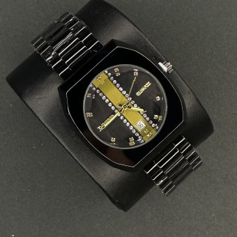 رادو کد (7211) بند و بدنه مشکی صفحه مشکی