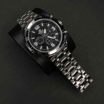 کاسیو ادیفایس 2 موتوره مردانه کد (5776) نقره ای داخل مشکی