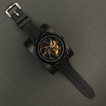 رینگی متحرک بند رابر کد (7220) مشکی رینگ نارنجی