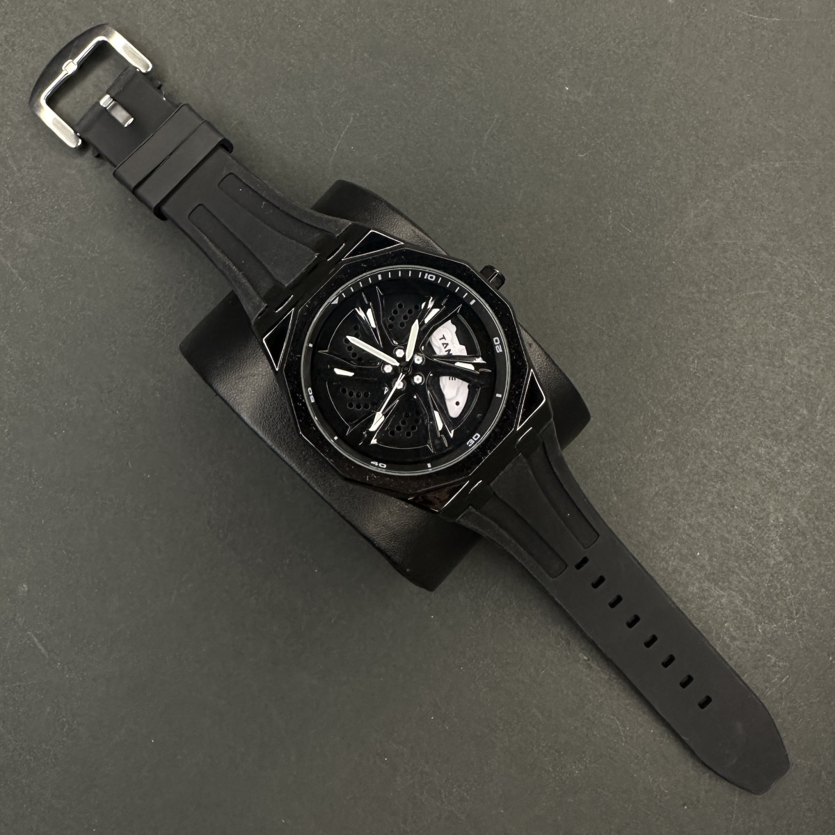 رینگی متحرک بند رابر کد (7226) مشکی رینگ سفید