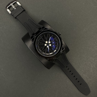 رینگی متحرک بند رابر کد (7229) مشکی رینگ ابی