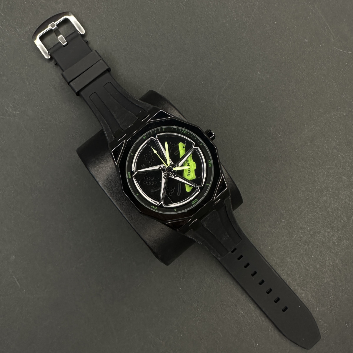 رینگی متحرک بند رابر کد (7231) مشکی رینگ سبز