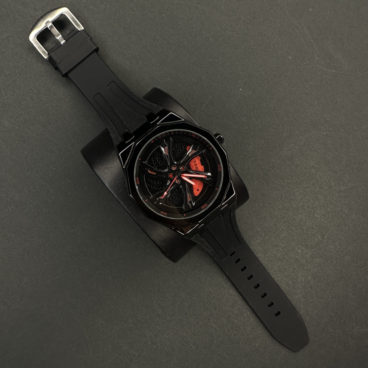 رینگی متحرک بند رابر کد (7237) مشکی رینگ قرمز