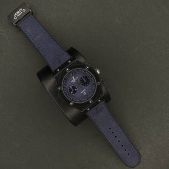 هابلوت مردانه کد(7259) بند سورمه ای قاب مشکی صفحه سورمه ای