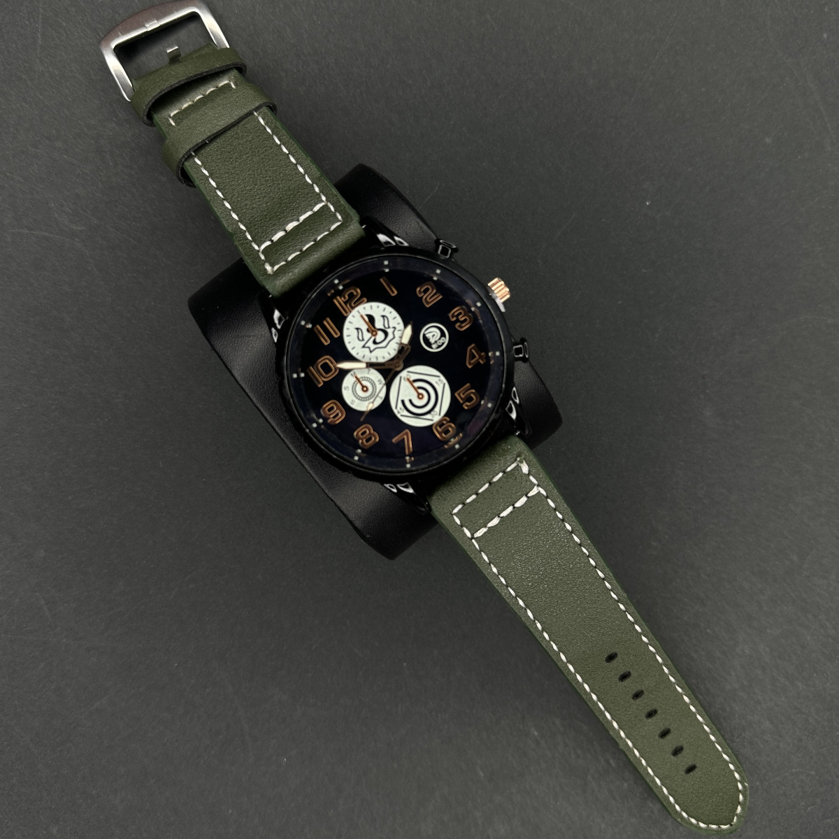 اسپرت مردانه کد(7269) بند سبز شیشه رفلکس