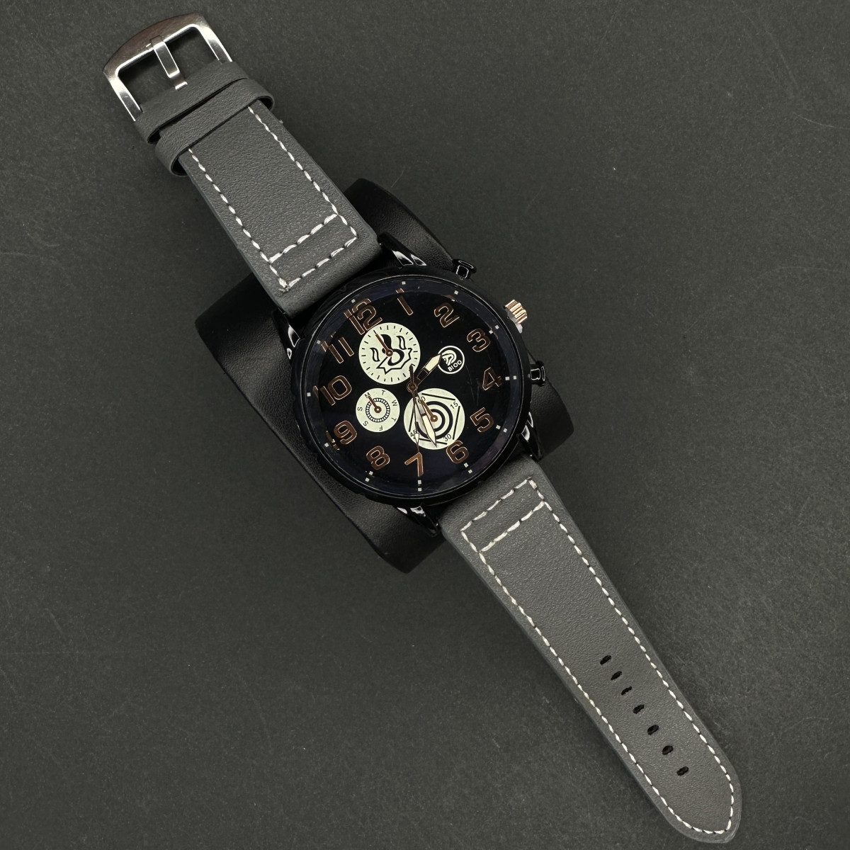 اسپرت مردانه کد(7271) بند طوسی شیشه رفلکس