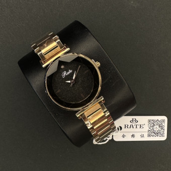 اورجینال RATE زنانه موتور ژاپن کد (7278) بند طلایی صفحه مشکی شاین