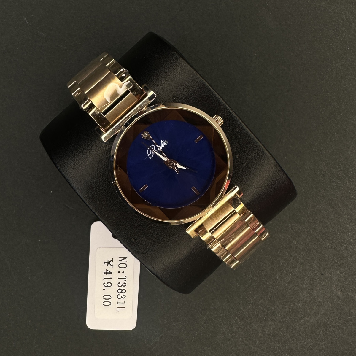 اورجینال RATE زنانه موتور ژاپن کد (7280) بند طلایی صفحه سورمه ای