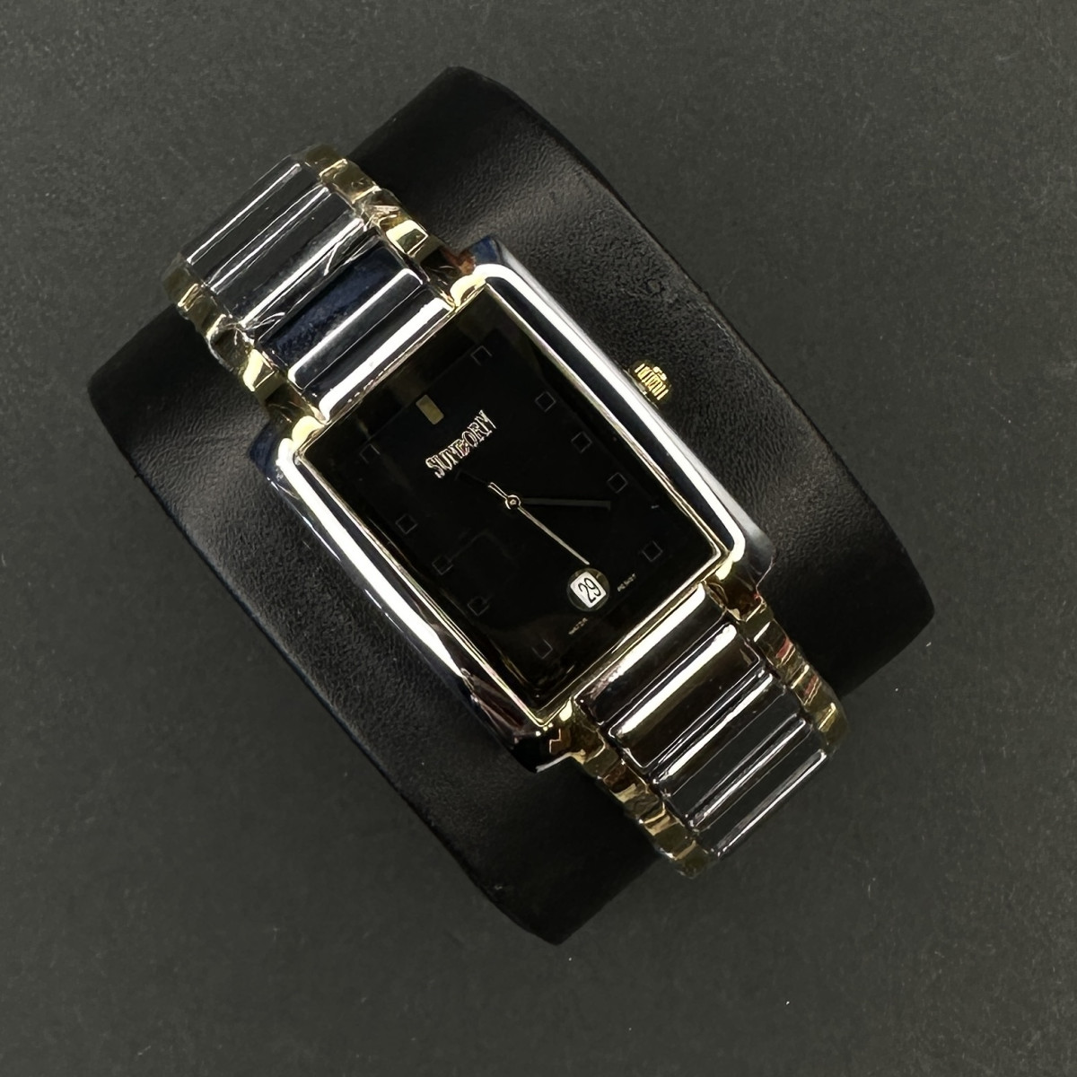 برند SUNBORN موتور ژاپن کد (6321) بند نقره ای طلایی صفحه مشکی