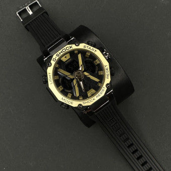 جیشاک BATMAN EDITION کد(6346) بند مشکی قاب طلایی