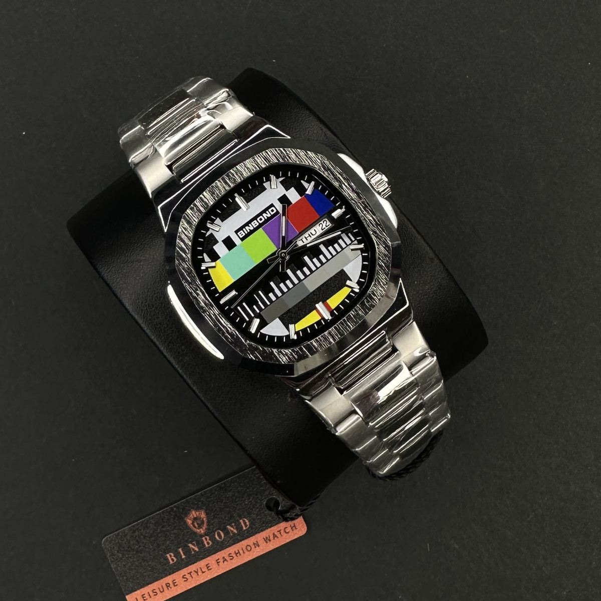 برند اورجینال BIN BOND B1984 کد(6374) نقره ای