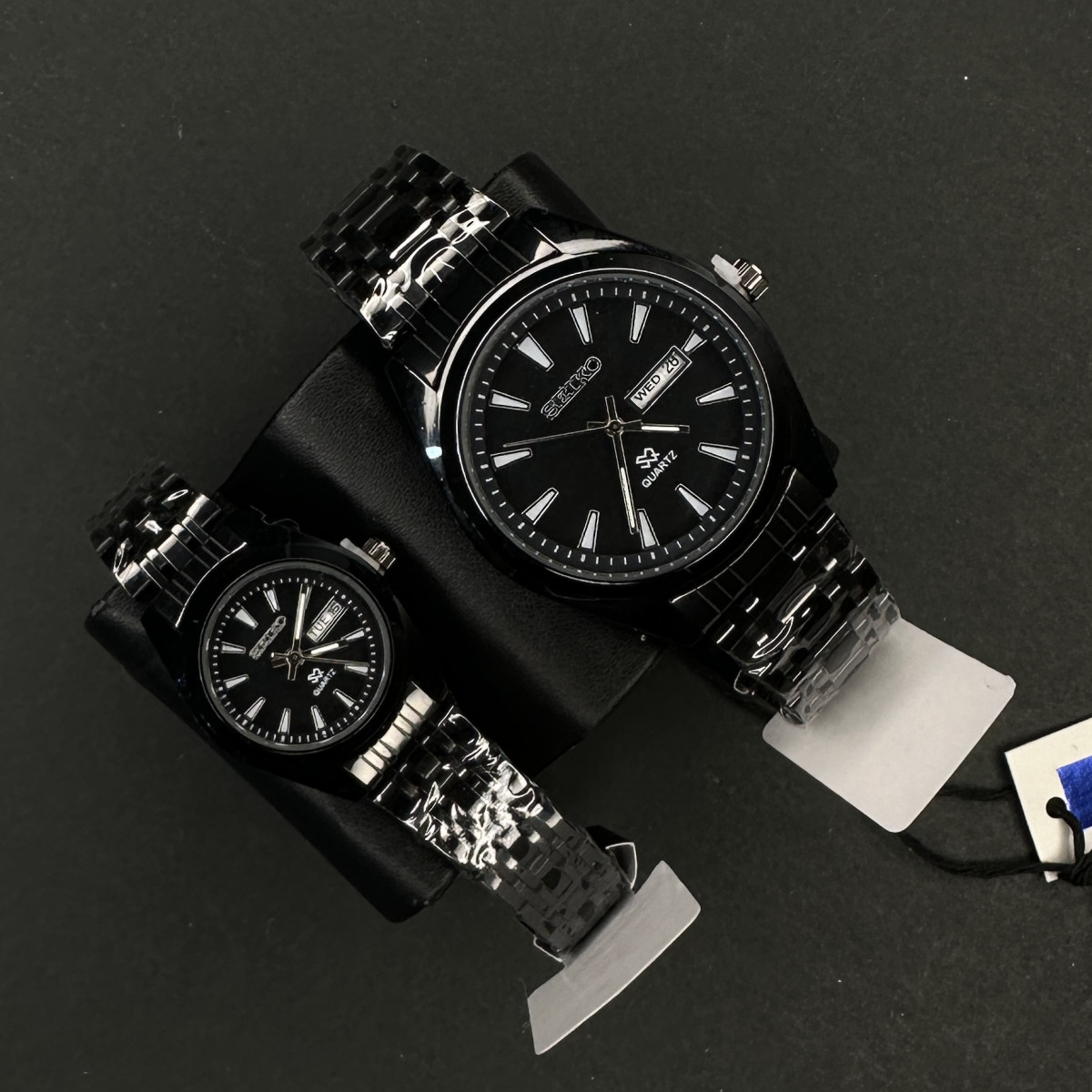 ست سیکو 5 دوتقویمه کد(6378) تمام مشکی