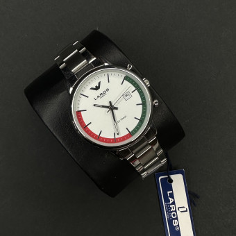 برند اورجینال LAROS موتور ژاپن (6413) نقره ای صفحه سفید