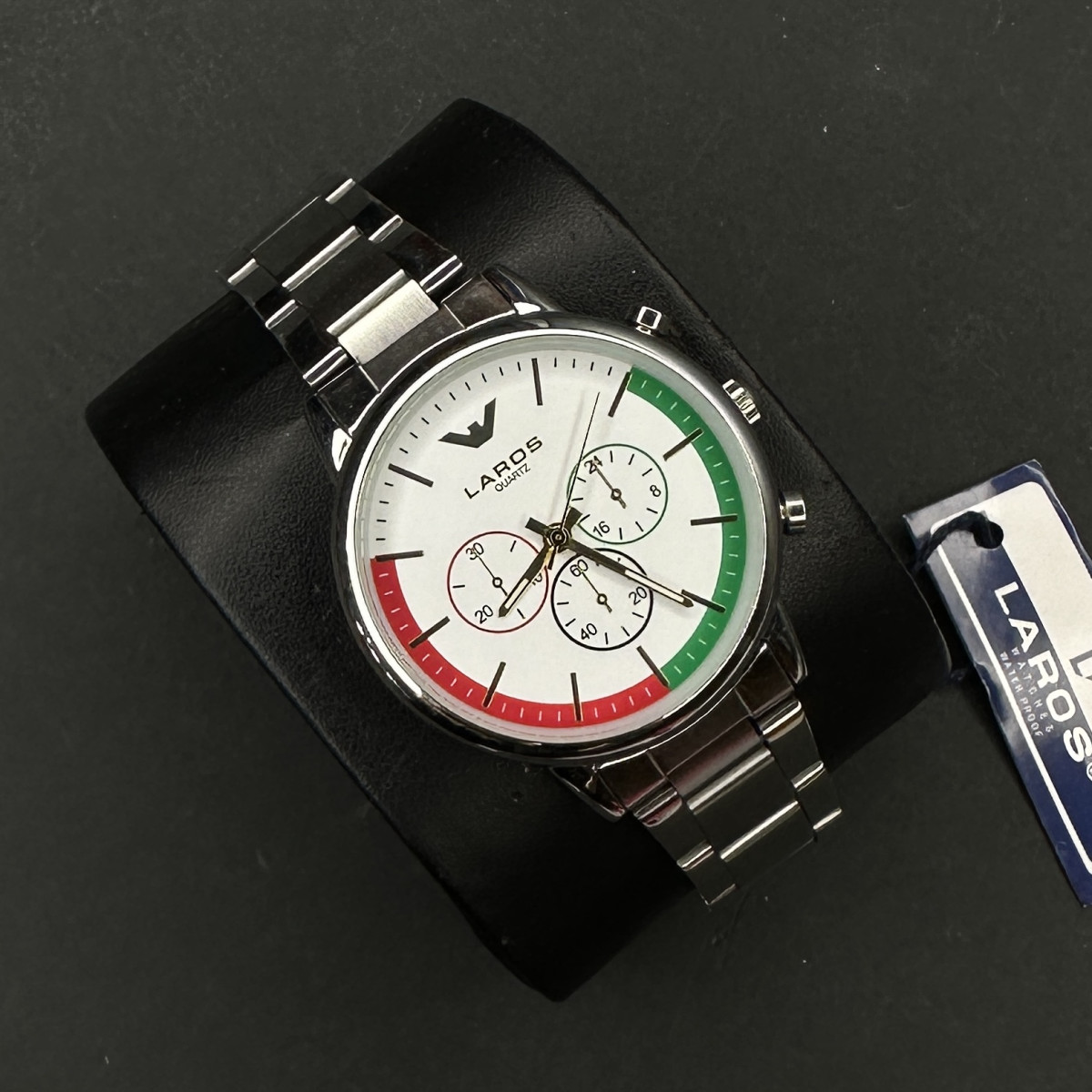 برند اورجینال LAROS موتور ژاپن (6415) نقره ای صفحه سفید