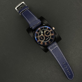 اسپرت مردانه کد(8117) بند سرمه ای صفحه سرمه ای شیشه رفلکس