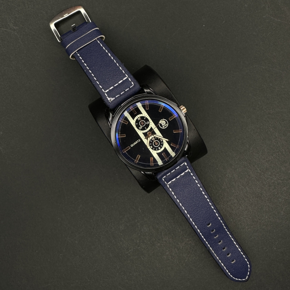 اسپرت مردانه کد(8120) بند سرمه ای صفحه سرمه ای شیشه رفلکس