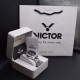 victor فول استیل مدل v5835-04 سه موتور کد (8859) نقره ای صفحه مشکی