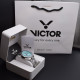 victor فول استیل مدل v5835-04 سه موتور کد (8860) نقره ای صفحه آبی