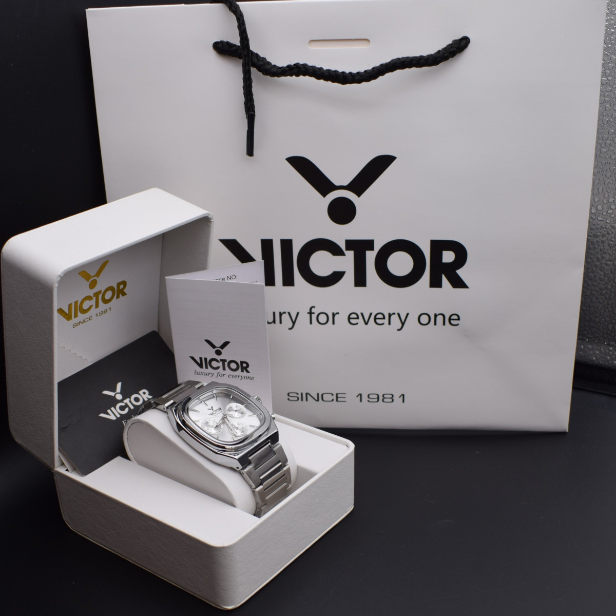 victor فول استیل مدل v5839-04 سه موتور کد (8868) خطی نقره ای