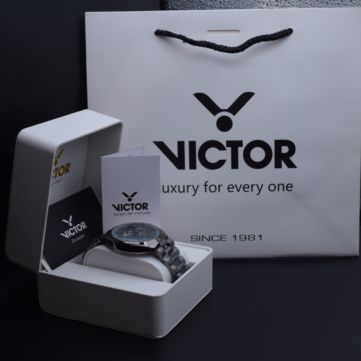 victor فول استیل مدل v5837-03 سه موتور کد (8889)نوک مدادی
