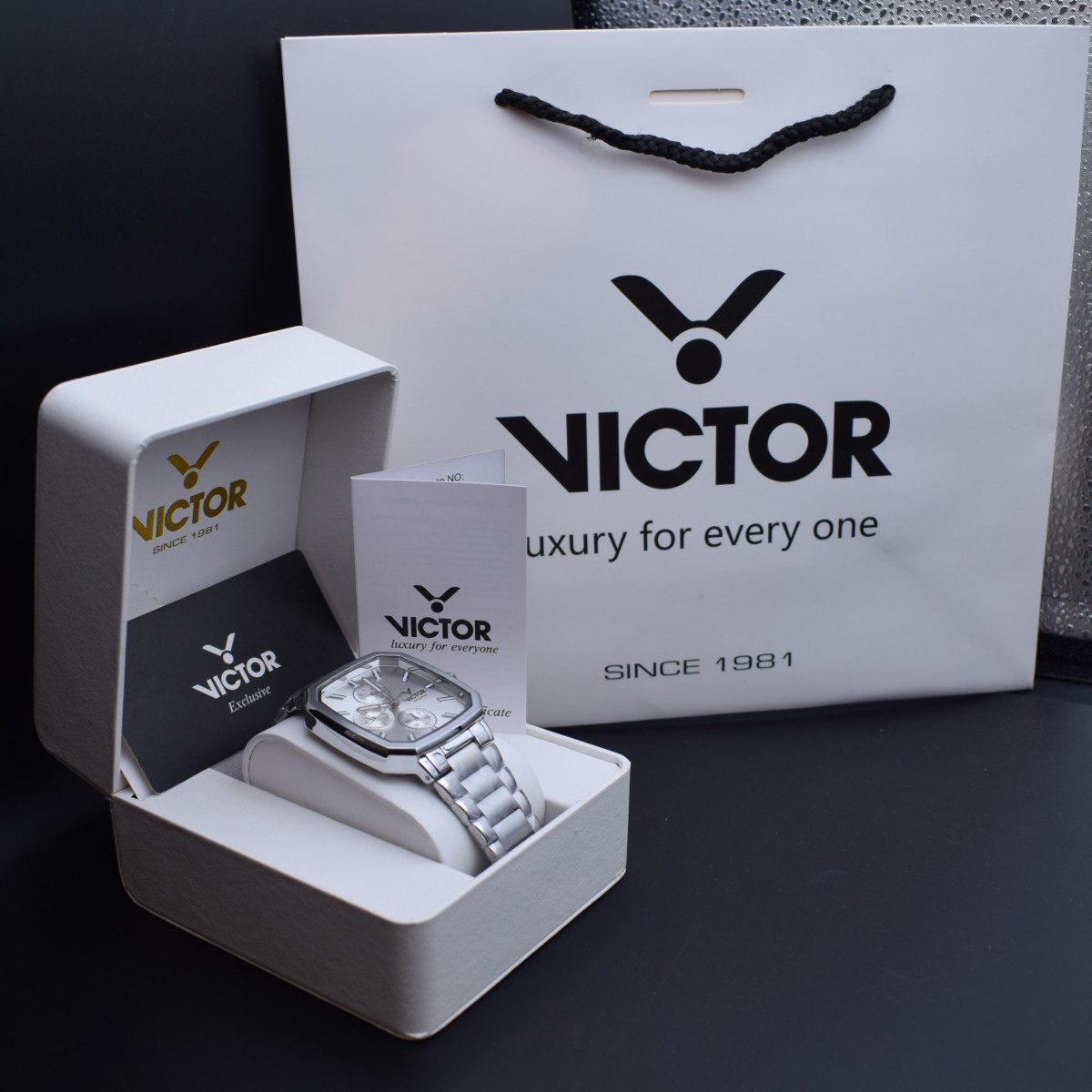 victor فول استیل مدل v5843-01 سه موتور کد (8894) تمام نقره ای