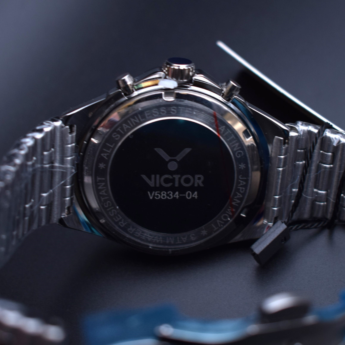 victor فول استیل مدل v5834-04 سه موتور کد (8897) نقره ای صفحه نوک مدادی