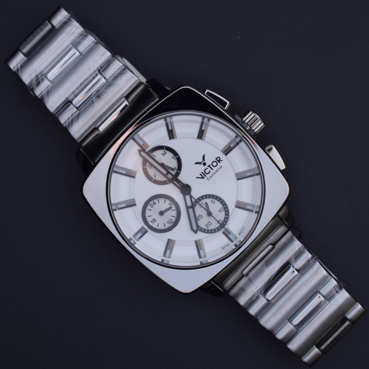 victor فول استیل مدل v5842-01 سه موتور کد (8903) نقره ای صفحه سفید