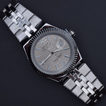 رولکس oyster perpetual مردانه کد (9037) تمام نقره ای