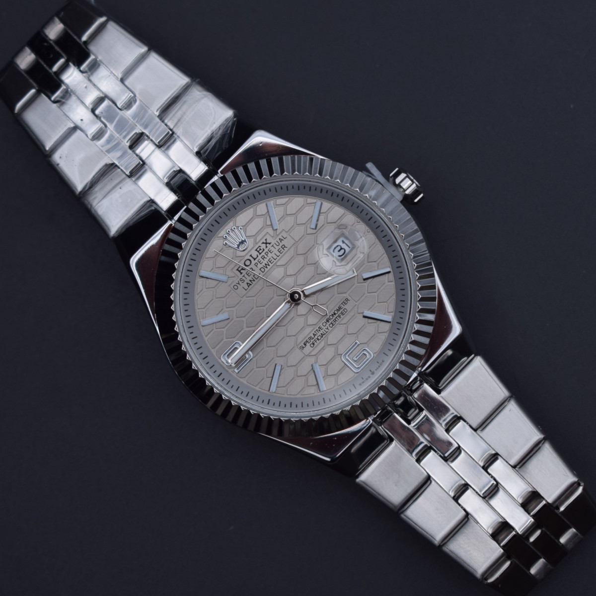 رولکس oyster perpetual مردانه کد (9037) تمام نقره ای
