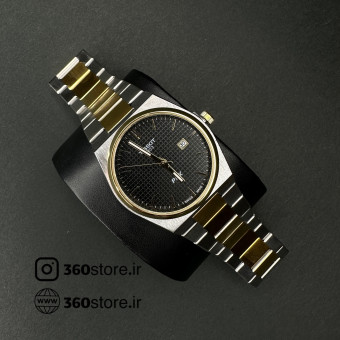 تیسوت کد (849) نقره ای رگه طلایی صفحه مشکی