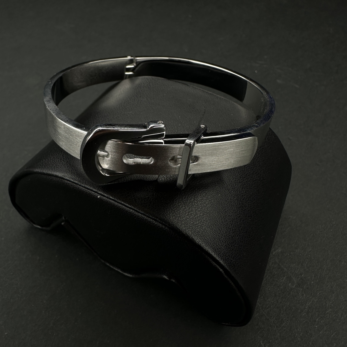 دستبند بنگل النگویی کمربندی (1031) نقره ای