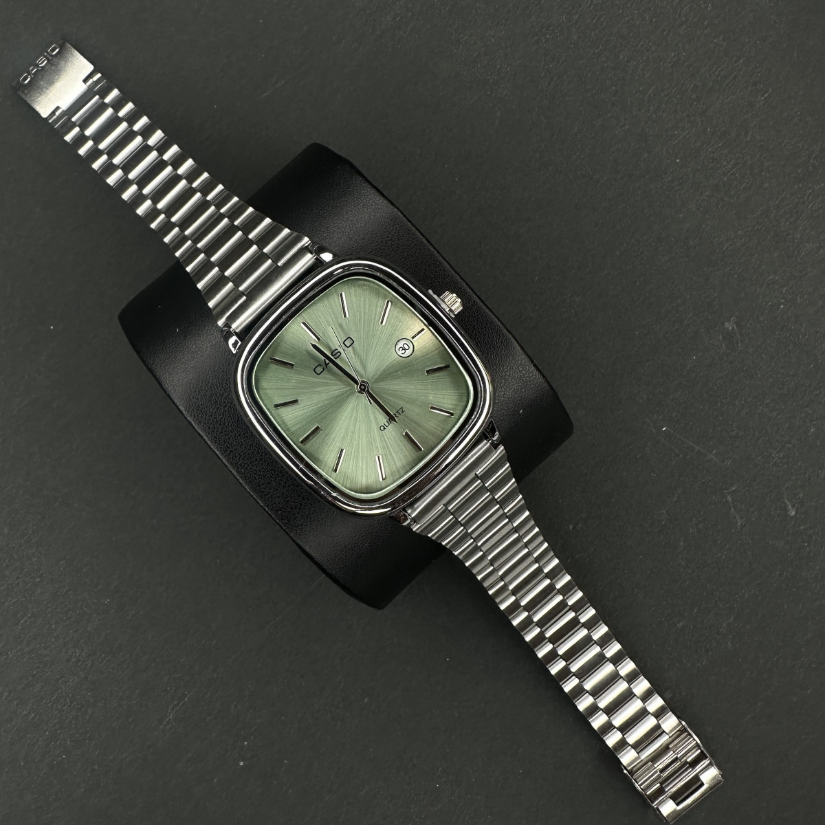 کاسیو اولدمانی کد (5118) نقره ای داخل سبز کمرنگ