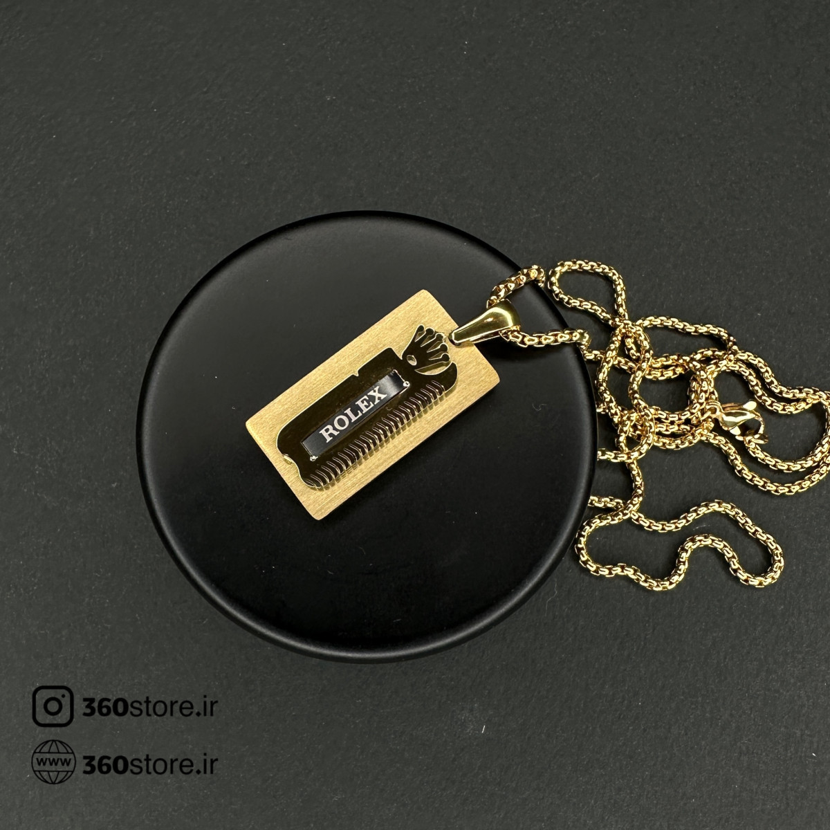 گردنبند کد (3068) رولکس طلایی