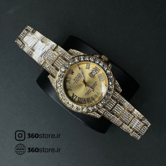 فول نگین رولکس کد(605)طلایی