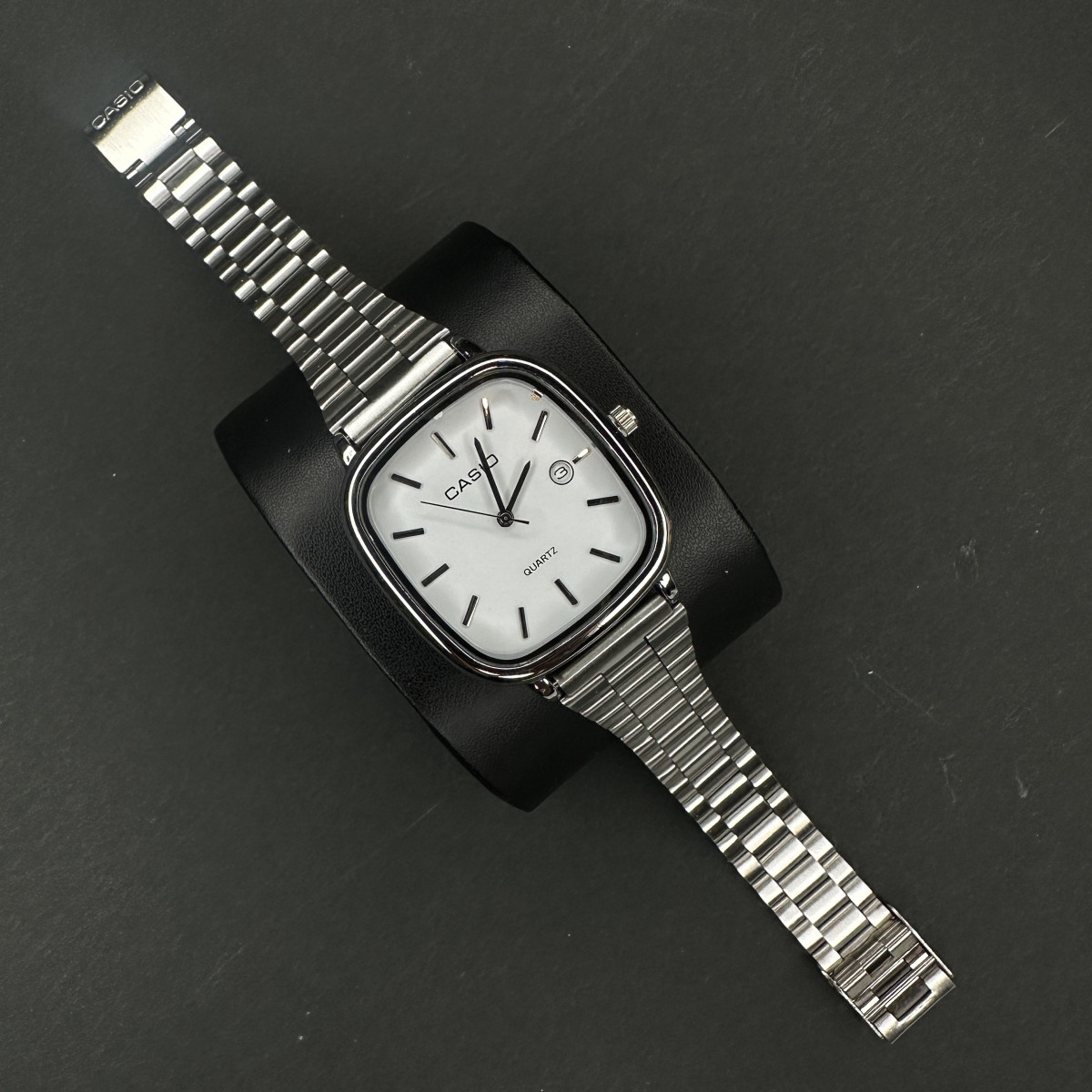 کاسیو اولدمانی کد (5117) نقره ای داخل سفید