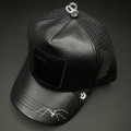 کلاه گورین (Cap-G 63) مشکی چرم ساده