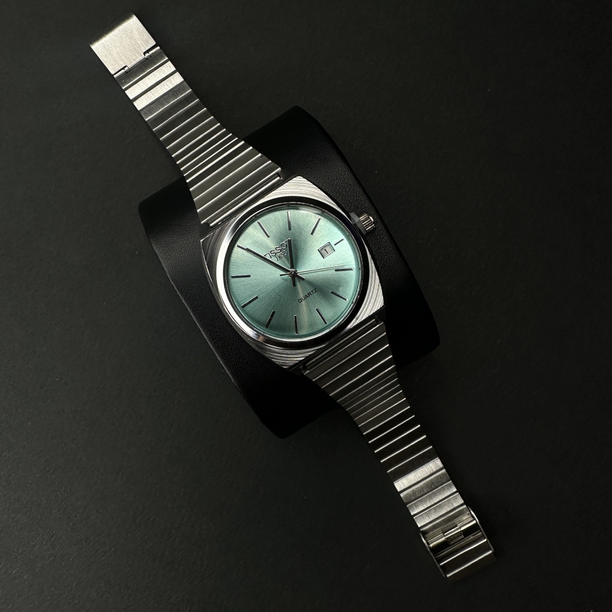 تیسوت بند ریلی (5594) نقره ای داخل ابی روشن