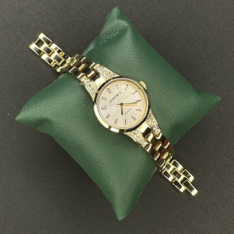 هانگری زنانه کد (5741) بند طلایی و صفحه سفید