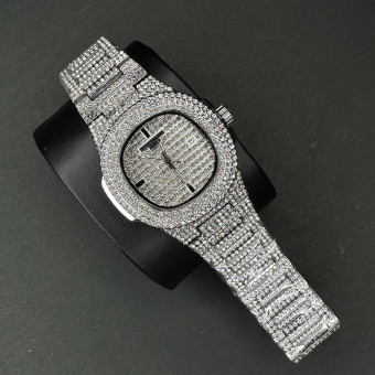 پتک فیلیپ فول نگین مردانه کد (5103) نقره ای