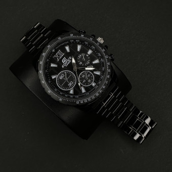 ادیفایس اقتصادی مردانه کد (5766) فول مشکی خط سفید