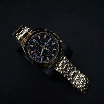 کاسیو ادیفایس کرنوگراف مردانه کد (5825) تمام طلایی داخل مشکی