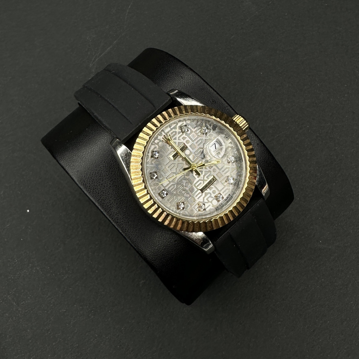 رولکس بند رابر مردانه کد(5844) داخل نقره ای